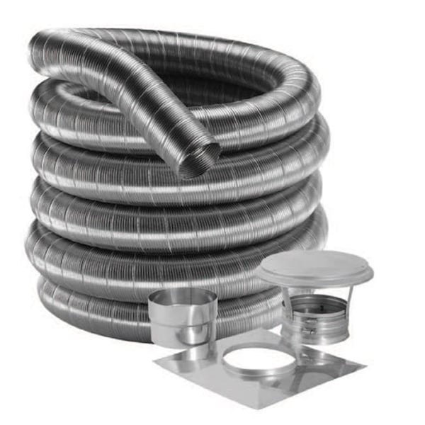 M&G Duravent M & G Duravent 6DF304-25K 6 Inch x 25 ft. kit of 304-Alloy DuraFlex Light Liner 103308 - main